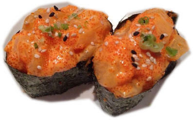 Spicy Chopped Scallops Nigiri