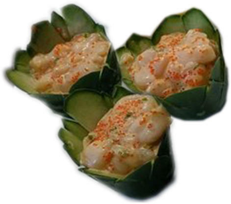 Spicy Chopped Scallops Sashimi